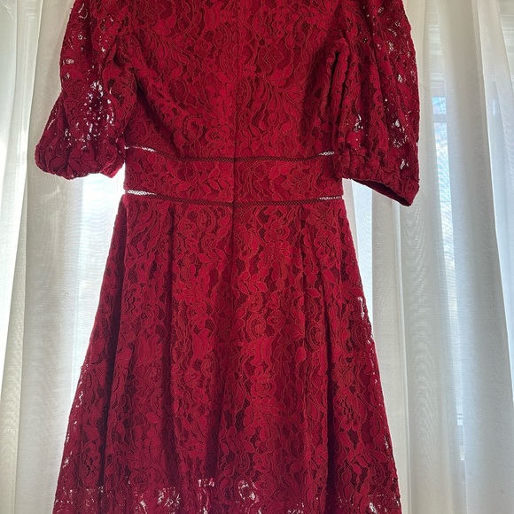 Bardot Red Lace Dress! - Picture 4 of 5